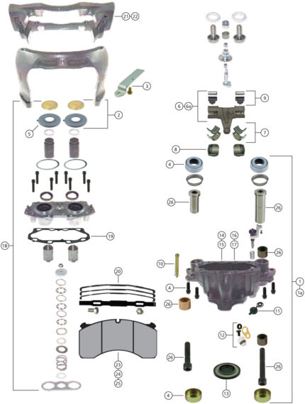 Caliper Repair Kit EX225 H227