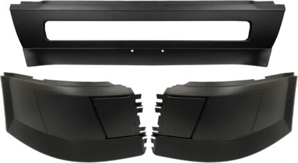 3-Piece Bumper Set Without Fog Light Cut-Outs Compatible with Volvo VNL 2004–2015 | Driver, Passenger & Center